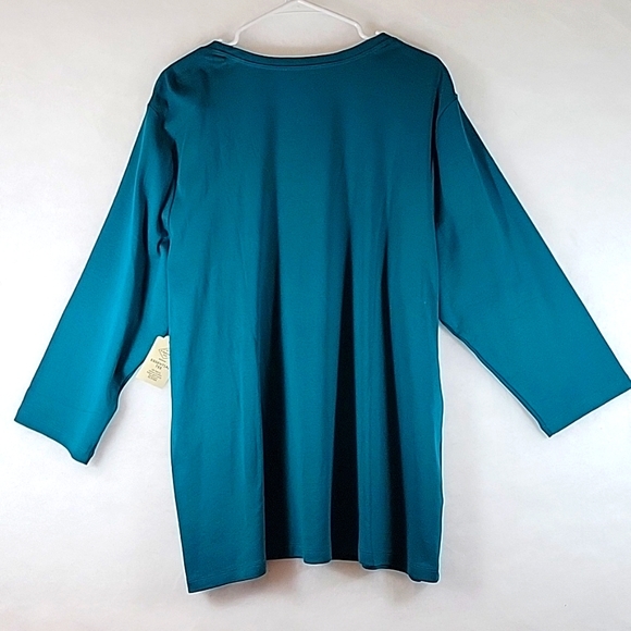 NWT St John's Bay Essential Tee Cotton Top SIZE 3X - Picture 6 of 6